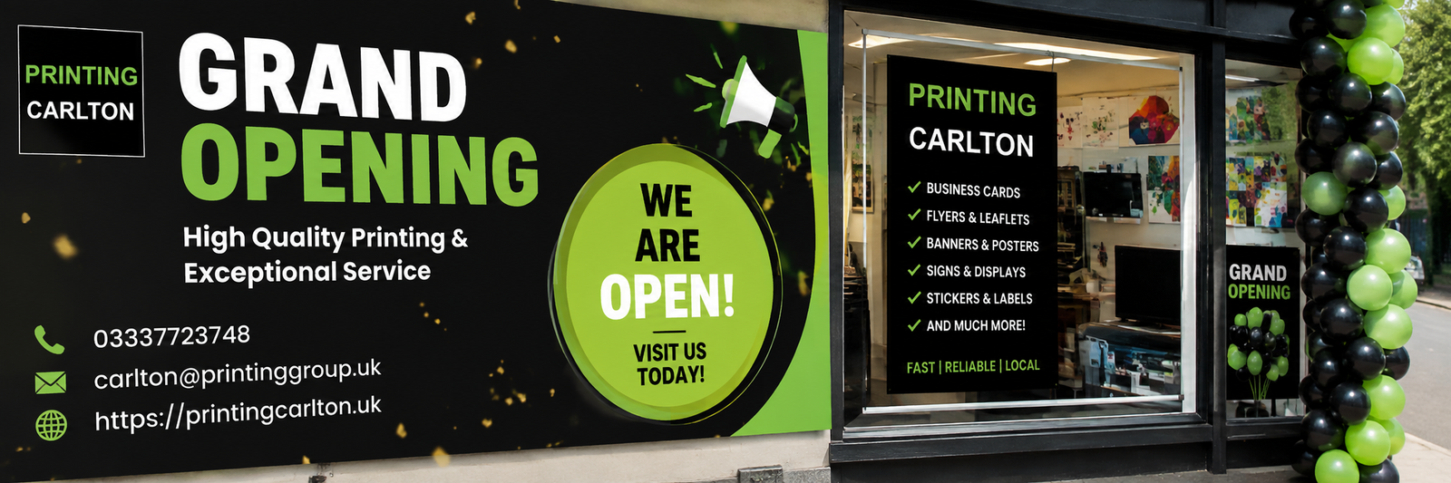 Advertising Grand Openings in Carlton