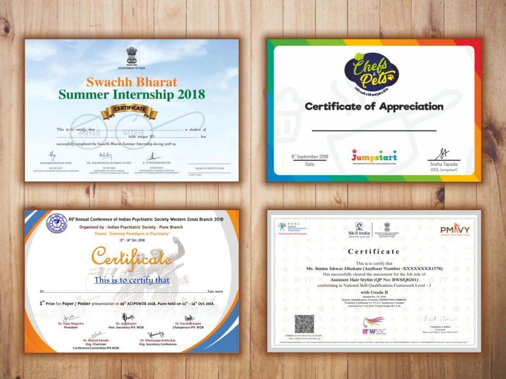 Certificate Printing Carlton