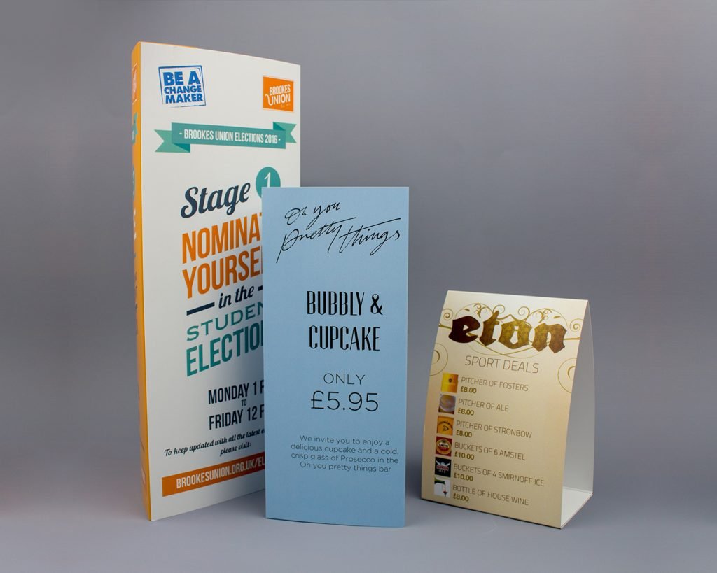 Table Tents Printing Carlton